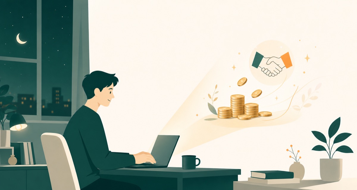 副業・業務活用の学習イメージ（編集部作成イラスト）